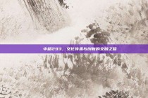 🏆 中超293，文化传承与创新的交融之路