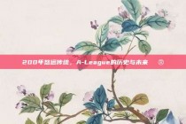 200年悠远传统，A-League的历史与未来🔮